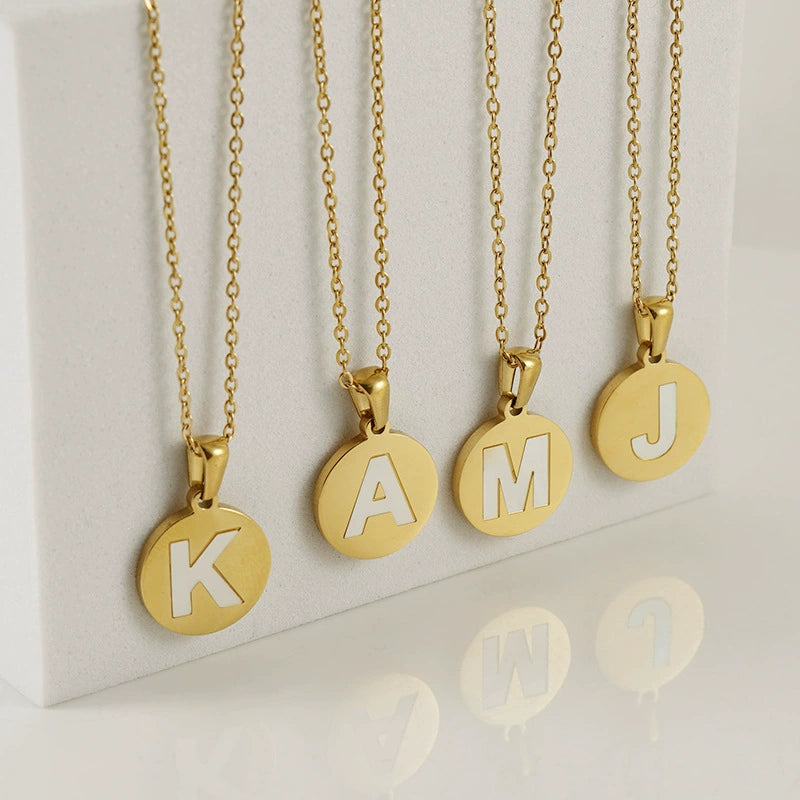 Dainty Disc Initial Necklace – Monogram Jewelry for Mother’s Day & Birthday Gifts