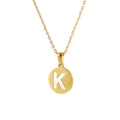 Dainty Disc Initial Necklace – Monogram Jewelry for Mother’s Day & Birthday Gifts