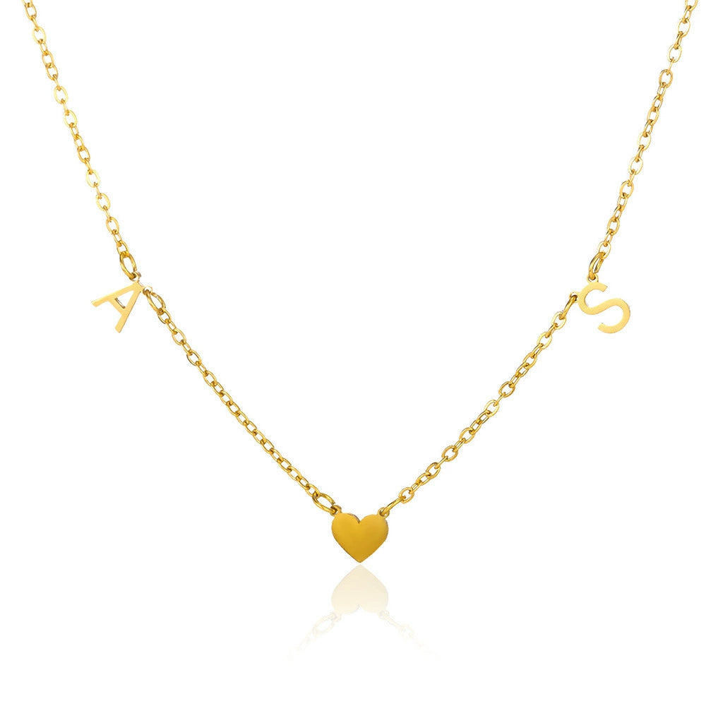 Personalized Minimalist Name Necklace with Spaced Letters – Special Custom Letter Jewelry